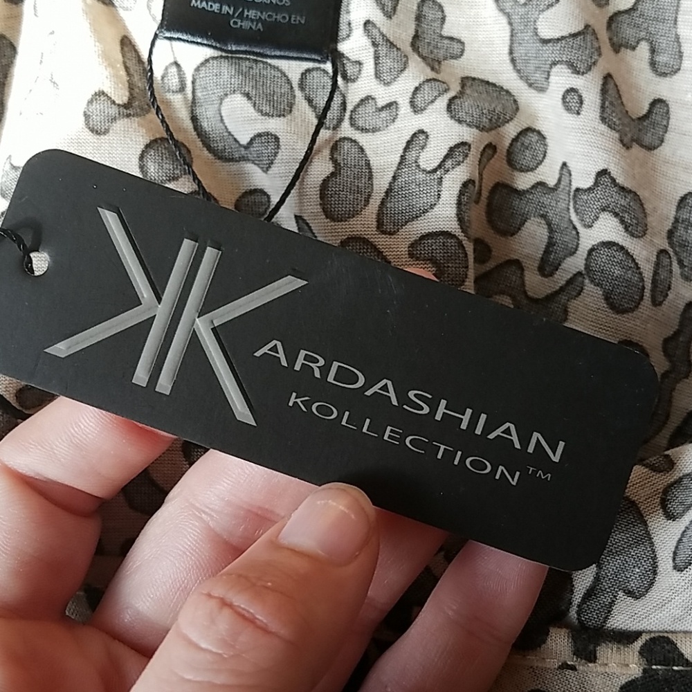 Kardashian Kollection Leopard Print Tank Top - Picture 7 of 8